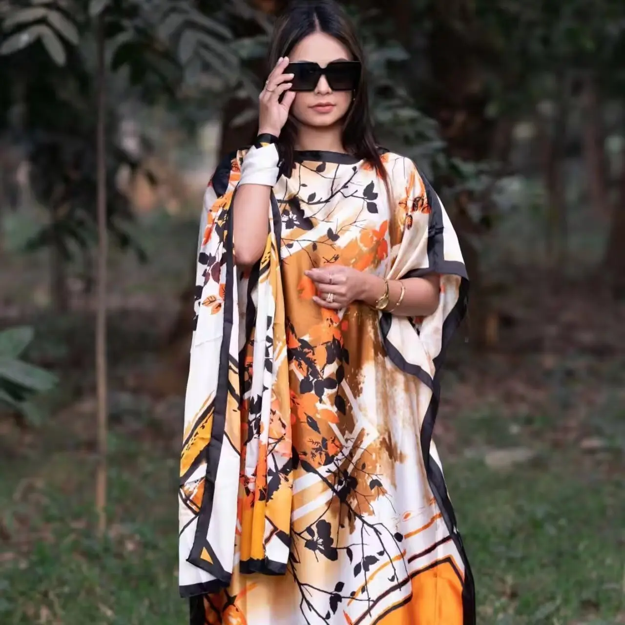 Orange and white