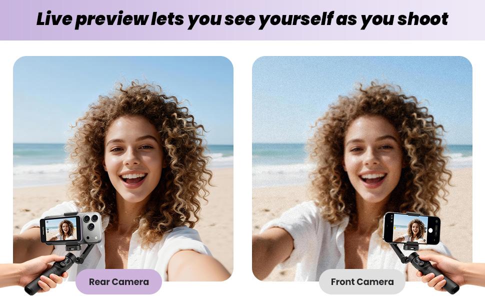 GemMee G100 4K Magnetic Vlog Monitor 3.97 Inch HD Screen 3000mAh Battery portable monitor iPhone Android Smartphone Selfie Recording Display for Vloggers Phone Accessories Magnetic Phone Vlog Selfie Monitor Screen filmmaking gear vlogging accessories