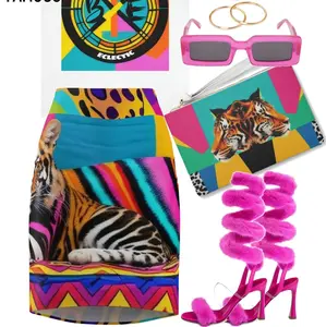 Electric Tiger Pencil Skirt