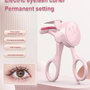 Electric Eyelash Curler, Vintage Small Heating Electric Clip, Rechargeable Portable Lash Curler, Perfect for Styling and Convenience