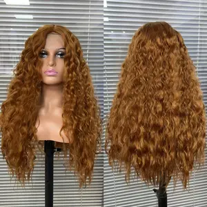 Women’s cold brown long wavy wig with 150% density, rose mesh cap, plastic fiber, elegant style, suitable for all ethnicities, lace-free full head wig, ideal for everyday wear