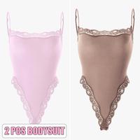 2pcs Bodysuit(Sienna/Pink)