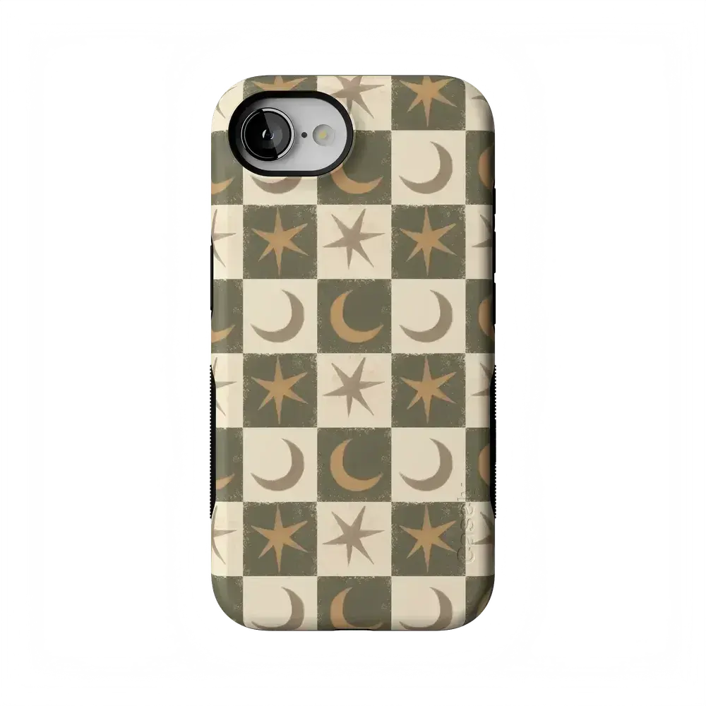 Casely iPhone 17e Case | Mystic Moonstar | Green Celestial | Bold Protective Design | Compatible with MagSafe