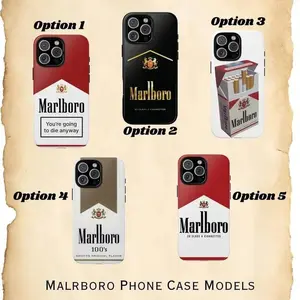 Marlboro Inspired Phone Case, Unique Design, Tough Cover For iPhone 17 16 15 14 13 12 11 Plus Pro Max, Compatible with Samsung S25 S24 S23 S22 S21 Plus Ultra