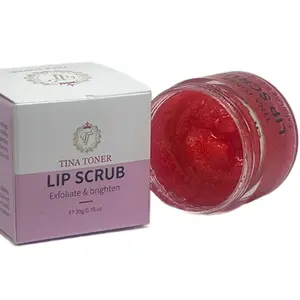 Tina toner pink lip scrub  and moisturizer  with brown  Sugar  and extract 100% Natural Lip Scrub in Watermel