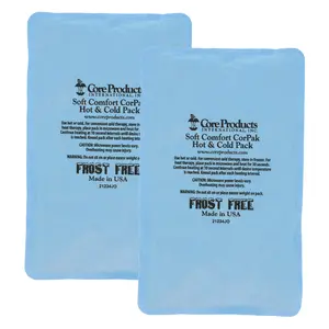 Core Products Soft Comfort CorPak, No Frost Hot and Cold Therapy Pack - 6" x 10", Made in the USA- 2 Pack
