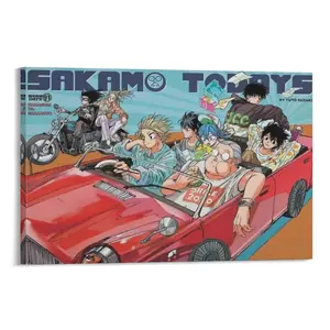 Anime Sakamoto Days Poster 21 Canvas Poster Bedroom Decor Sports Landscape Office Room Decor Gift Frames Wall Ornaments Decoration