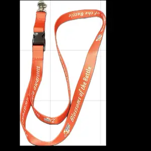 Blossoms of the battle awarness Lanyard with detachable buckles