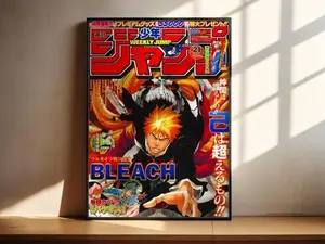 Bleach Ichigo Kurosaki Anime Poster Print, Manga Art, Anime Wall Decor, Anime Room Artwork, Anime Gift, Manga Fan Gift, Anime Merch (No Framed)