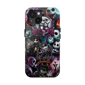 Nightmare before Christmas Phone case, Skelling ton, Halloween, Jack & Sally, Phone Cover for iPhone 16, Samsung, Pixel