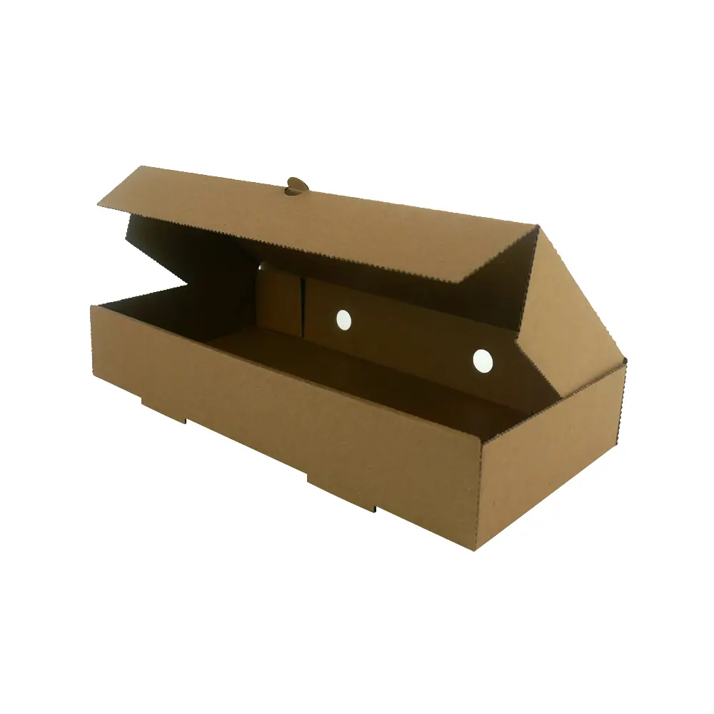 Packnwood 210BRUSK3015 11.8 x 5.9 x 2 in. Disposable Food Box, Kraft Brown - 100 Piece