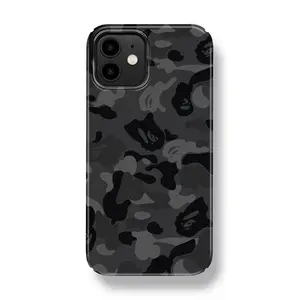 Suitable for iPhone 16 15 14 13 retro camouflage black silicone phone case,Suitable for iPhone 17/16/15/14/13/12/11 Pro Max/Plus and  Samsung Galaxy S23FE/22/23/24/25