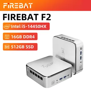 FIREBAT F2 MINI PC Portable, Quad Cores Intel i5, 16GB RAM 512GB SSD, WIFI6 BT5.2, Triple 4K Display Support,Small Desktop Computer for college students, Business, Home, Education