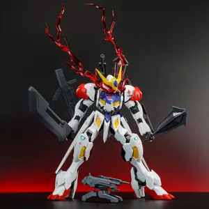 Barbatos Seiya Iron-Blooded Model Kit, DIY Gundam Building Blocks, 1/144 Scale, Includes Weapons, Eyes, Water Stickers, Stand, Educational Toy