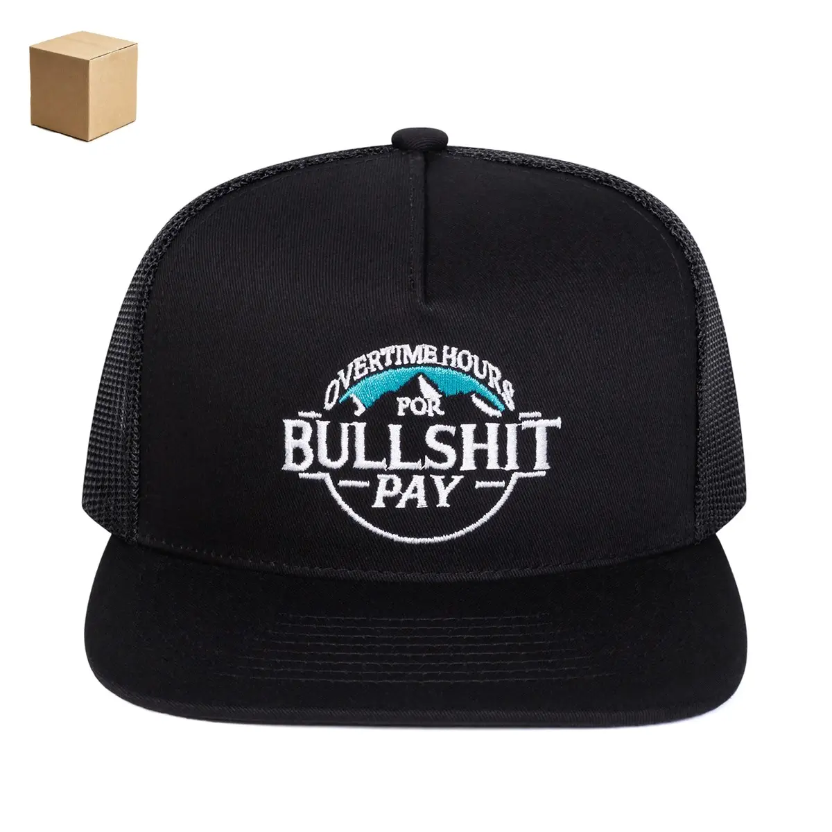 Dual 3D Embroidery Cap! "Paid Overtime" & "Say When" designs, adjustable street-western hip hop style, sun-proof for daily wea