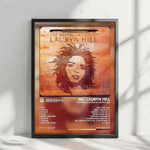 Lauryn Hill "The Miseducation of Lauryn Hill" Album Cover Poster - with Complete Tracklist - NO FRAME