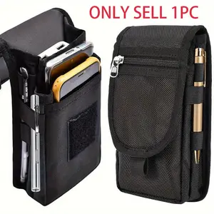 Multifunctional Phone Bag, 1 Count Large Capacity Smartphone Holder, Outdoor Casual Waist Bag, Multi-grid Phone Storage Bag for Daily Use, Travel, Hiking, Cycling, Camping