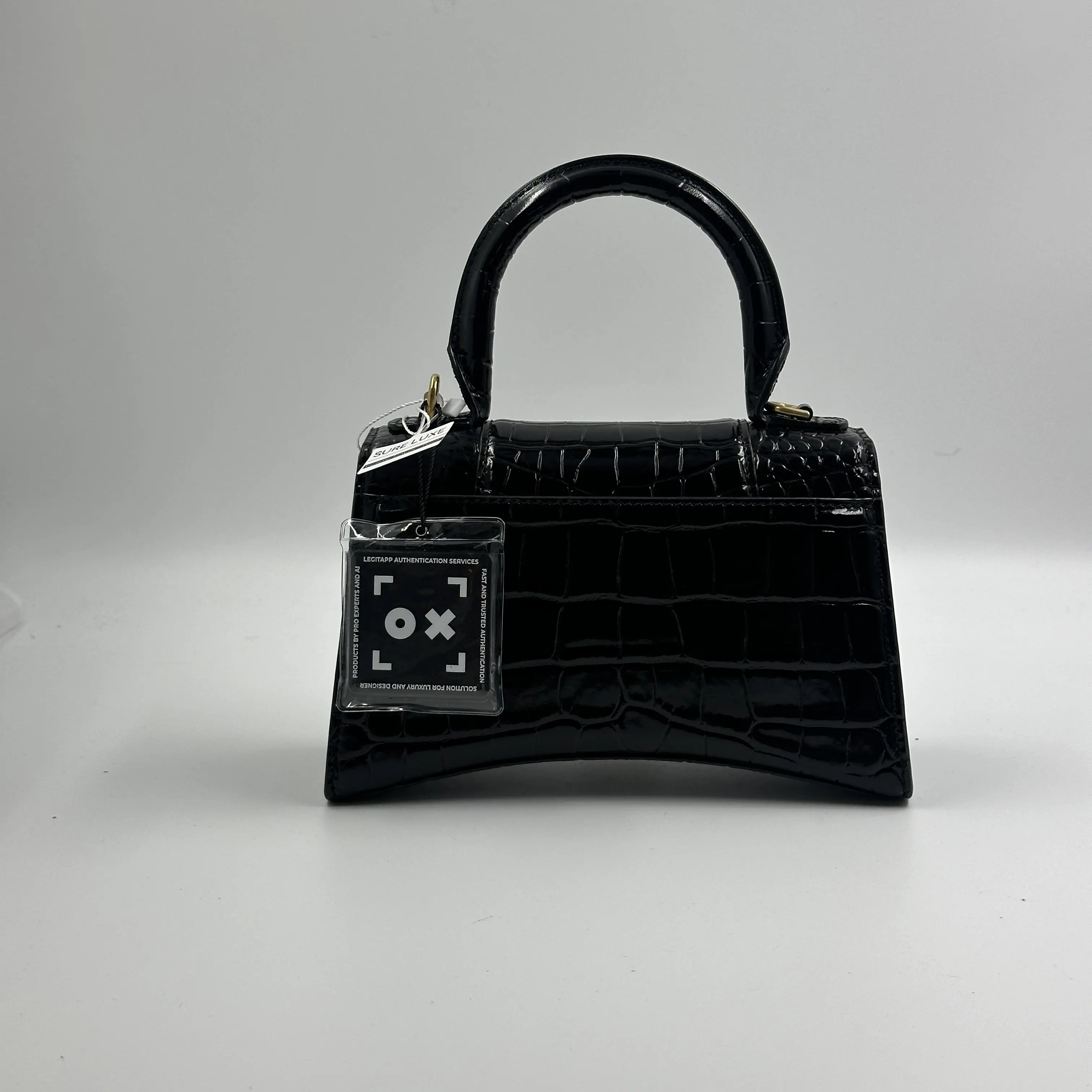 Pre-owned Balenciaga Hourglass top handle bag A101392