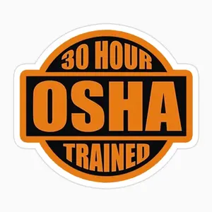 Osha 30 Hour Trained Sticker G8I