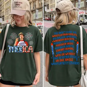 Merica Joe Dirt July 4th Shirt 2-sided, Independence Day 4Th Of July Funny Joe Dirt