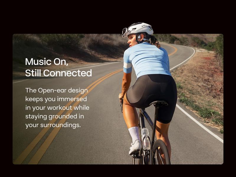 SHOKZ OpenRun Pro 2 - Open-Ear, Bone Conduction Sport Headphones - Sweat Resistant, Workout Headphones with Deep Bass and Smart Mic