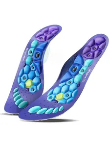 Magnetic Acupressure Massage Insoles, Shock Absorption, Anti-Slip, Foot Comfort Support, Unisex, Therapy Shoes Inserts, Shock Absorbing Insoles