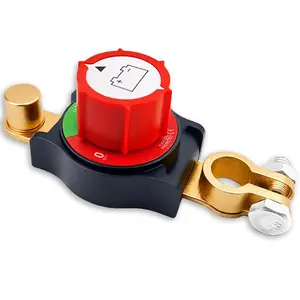 2025 New Top Post Battery Disconnect Switch,12-48V Car Battery Kill Switch,Terminal Blocks are .67in and .83in,Battery Disconnect Switches are Mainly Used in Automobiles, Rvs, Boats, Solar Panels