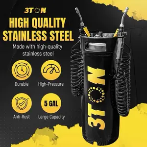 Professional Design - The 3TON Portable PPF Sprayer is designed for professional use in Paint Protection Film and window tint installations, offering high-pressure capabilities for precision and durability.