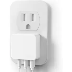 67W Flat USB C Charger Block, 3-Port GaN  Wall Charger, USB C Wall Plug for MacBook Pro/Air, iPad, , Galaxy and