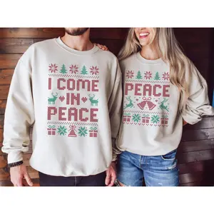Match ugly Christmas sweaters for couples, match Christmas sweatshirts, humorous holiday party costumes, and fun Christmas party outfits