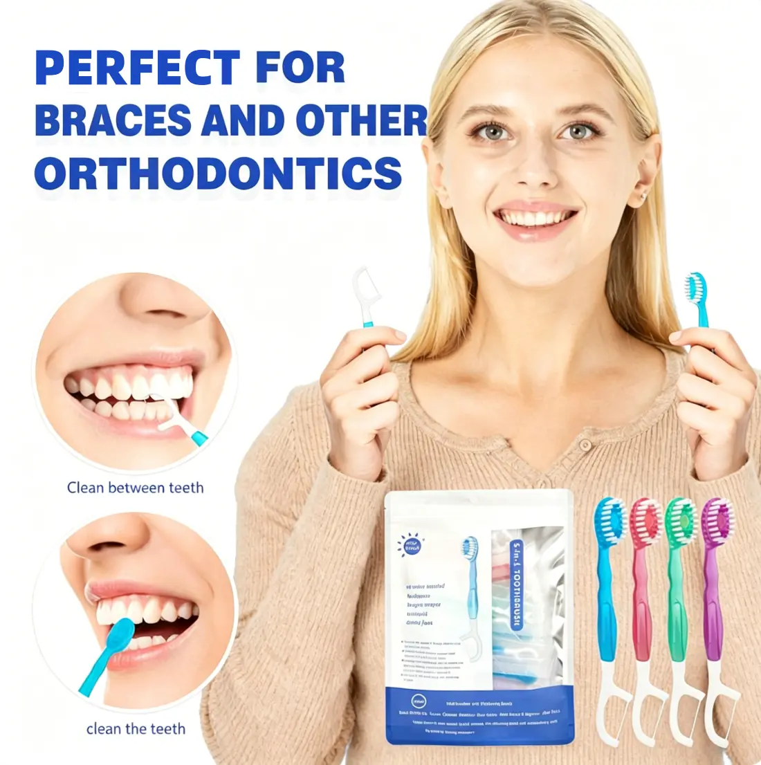 26Pcs/set Portable 5 in 1 Mini Toothbrush, Oral Care Tool for Home & Travel, Pre-pasted Toothbrush & Floss & Pick & Tongue Scraper Toothbrush Kit, Mouth Hygiene Teeth Cleaning Tool, Oral Hygiene Essentials,summerwins