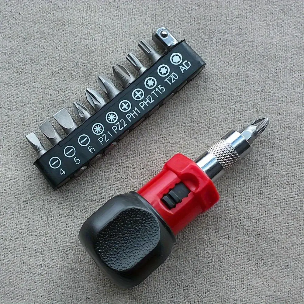 Mini Multifunctional Ratchet Set with Drill Bits, Multipurpose Switchable Screwdriver, Durable Household Mixed Manual Tool Kit, Hand Tools, 2 Counts/4 Counts Options