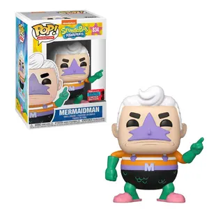 Funko POP! Animation Spongebob Squarepants MermaidMan #834 Fall Convention SHARED Exclusive