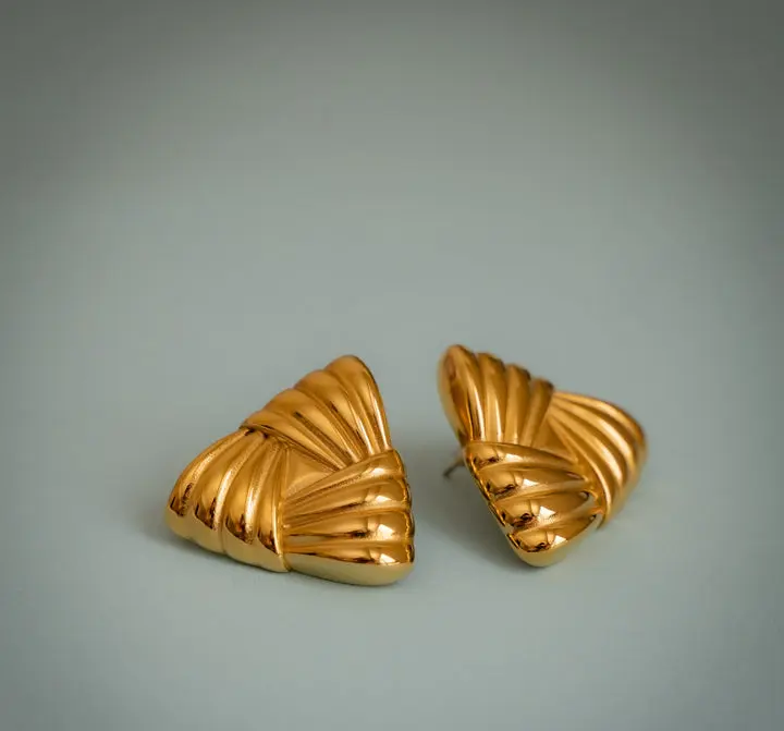 CELESTE TRINE TRIANGLE EARRINGS
