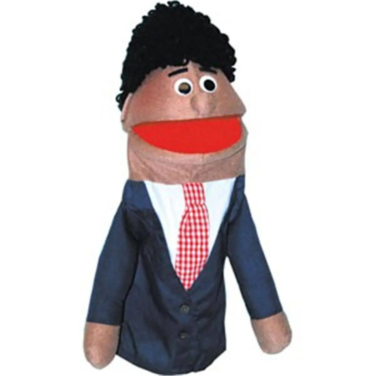 212 MAIN 18-in Half Body Hispanic Boy Cat Puppet Toy for Cat Owners, Durable & Washable Fabrics, Surface Washable, Great Fun for Amateurs or Pros
