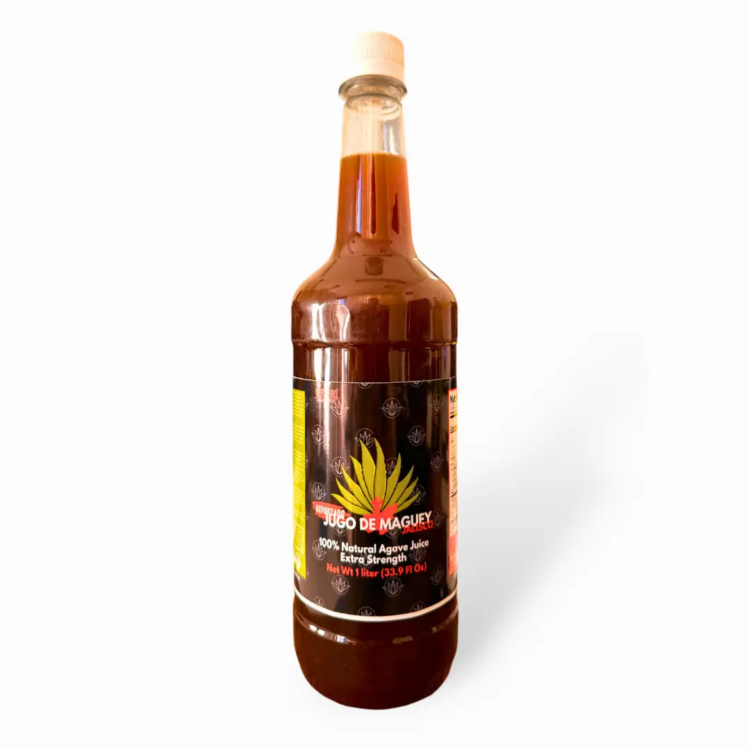 Yerbero - Jalisco Roasted Maguey Juice 33.3 Fl oz (1 Liter) | Jugo de Maguey Jalisco Asado Extra Reforzado | with Natural Plants, 100% Juice.