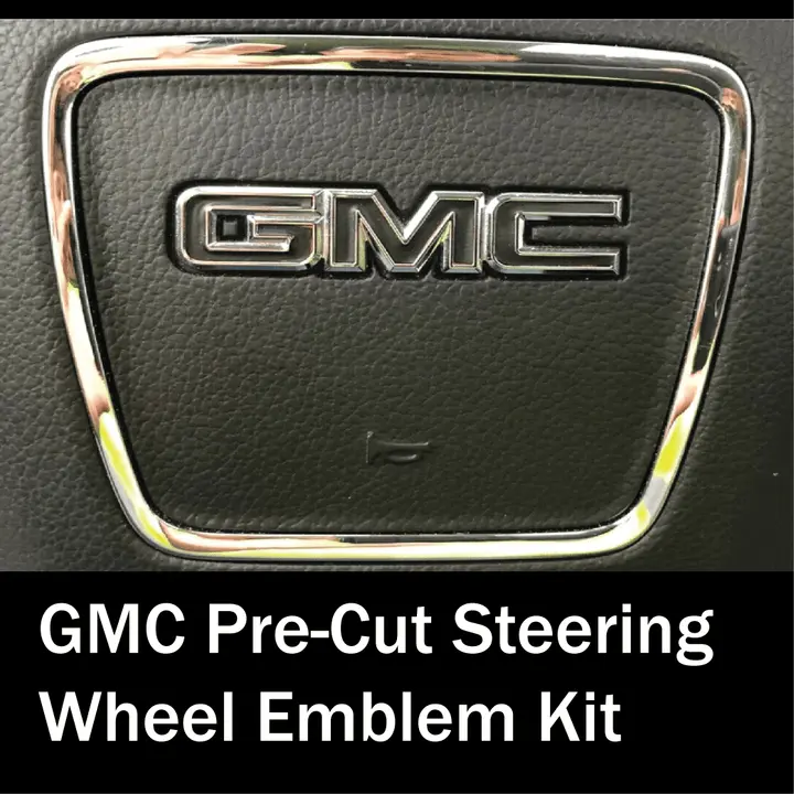 Sierra 1500 2500 3500 Pre-cut Steering Wheel Emblem Kit (Vehicle Specific)