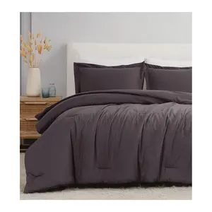 Brooklyn Loom Flax Linen King 3-Piece ComforterSet