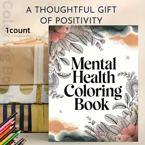 Adult Coloring Book for Mental Health, Beautiful Floral Designs, High-Quality Paper, Stress Relief Art, Perfect Gift for Valentine's Day