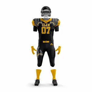 Claw Black American Football Uniform