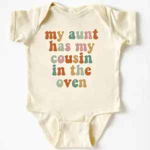 (100% Cotton) Future cousin currently baking! Baby Onesie – Cute & Funny Baby Bodysuits for Newborns