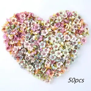50pcs Multicolor Daisy Artificial Flowers, Decorative Flowers, DIY Craft Decor, Home Decoration for Living Room, Bedroom, Wedding, Festival Gifts summervibes