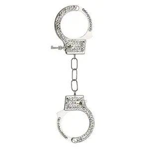 Silver Bling Costume Handcuffs Accessory