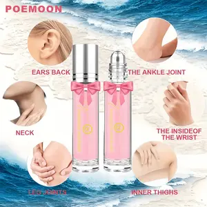 Women’s essential oil perfume with a floral scent, long-lasting fragrance, alcohol-free roll-on design. Enhances confidence and attracts romantic interest. Travel-friendly size, perfect for dates, parties, and work.