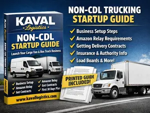 KAVAL Logistics Non‑CDL Startup Guide (Printed Manual)