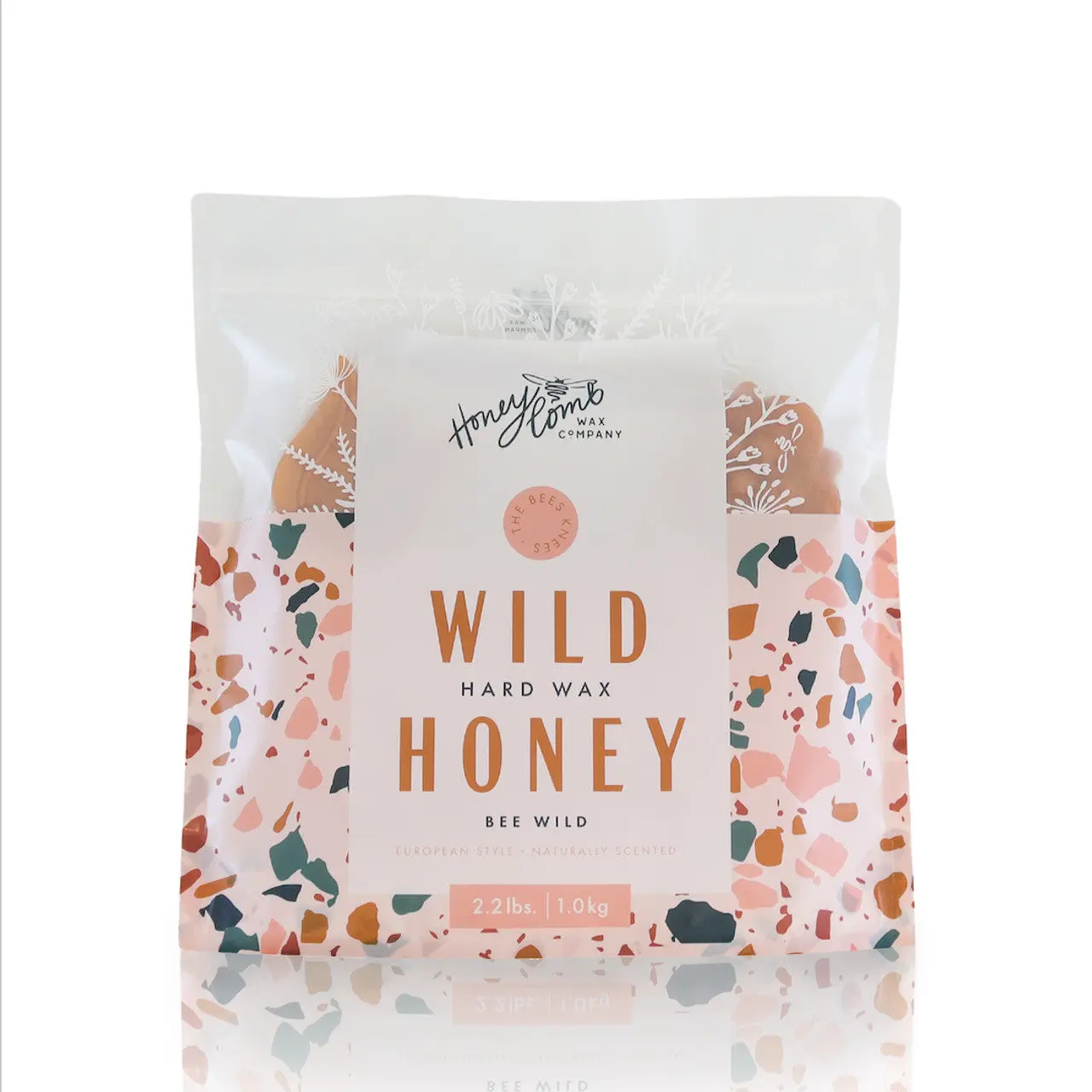 Wild Honey Hard Wax Beads for Full Body Hair Removal, Professional At-Home & Salon Body Care Formula - 2.2lb Bulk Bag, 500 ml