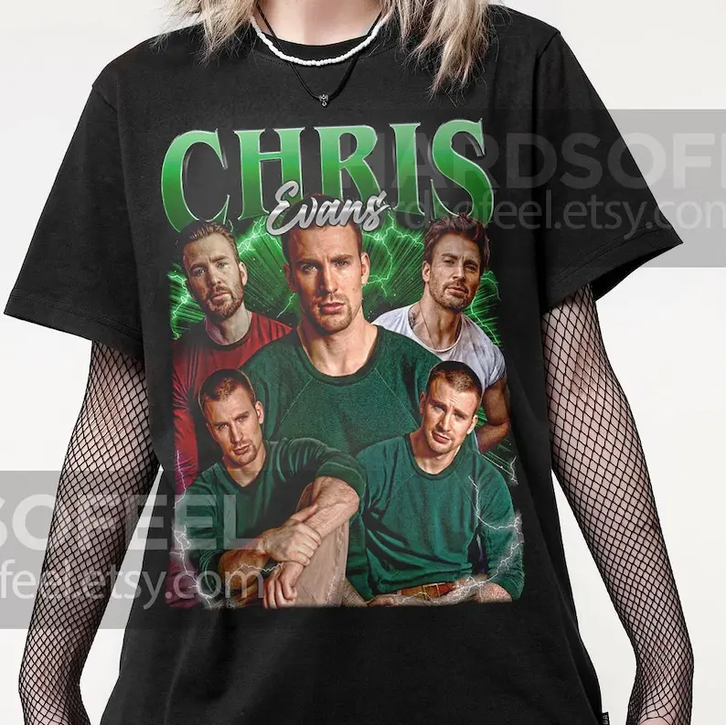 Chris Evans Unique Vintage T-Shirt, Gift For Women and Man Unisex T-Shirt