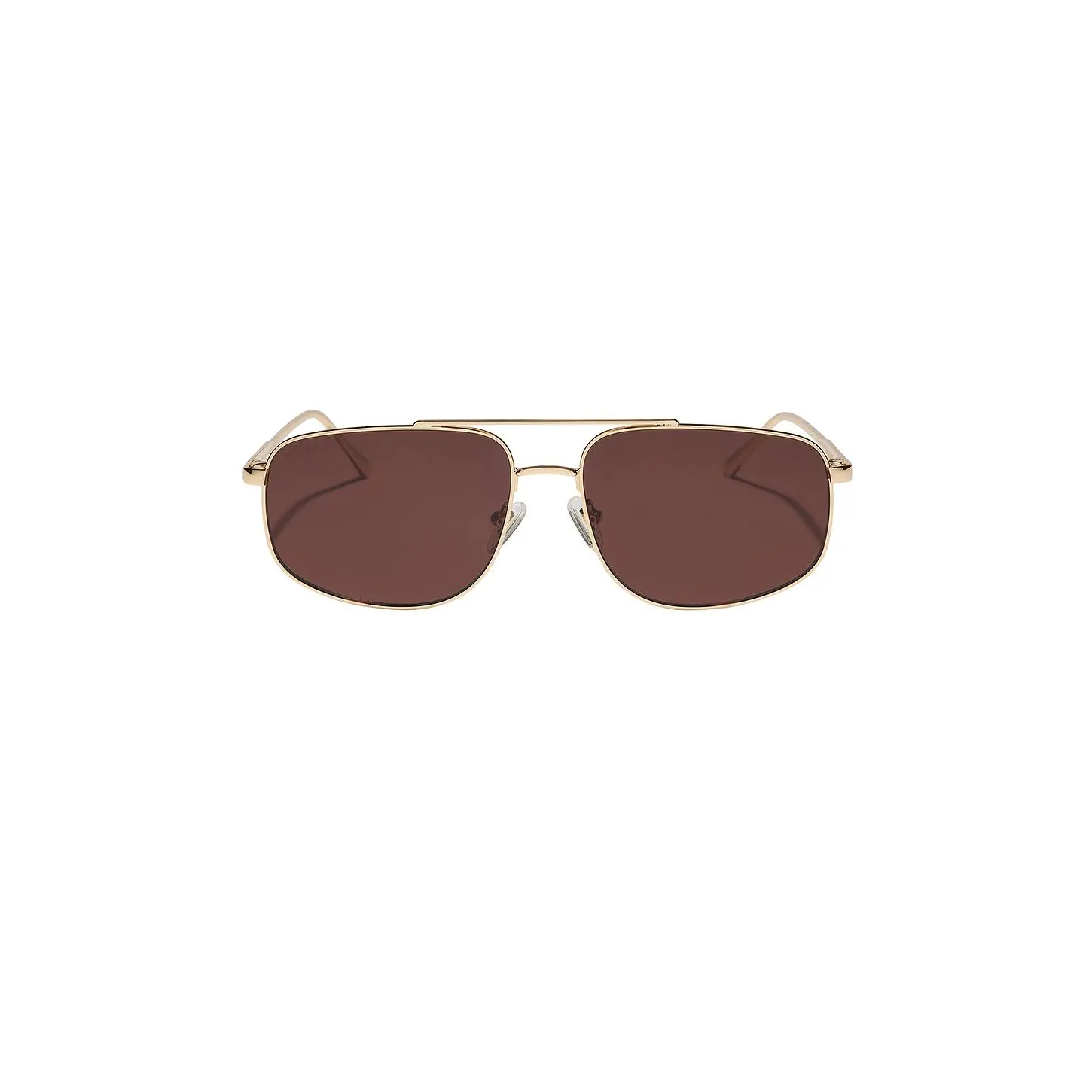 DIFF EYEWEAR Charley Sunglasses in Gold & Brown Polarized