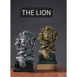 Vintage  Lion Head Ornament Craft