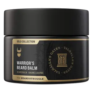 The Beard Struggle Warrior's Beard Balm for Men, Non-Greasy Low-Hold Formula, Luxurious Cologne-Grade Fragrances, Beard Softener  - 50g
